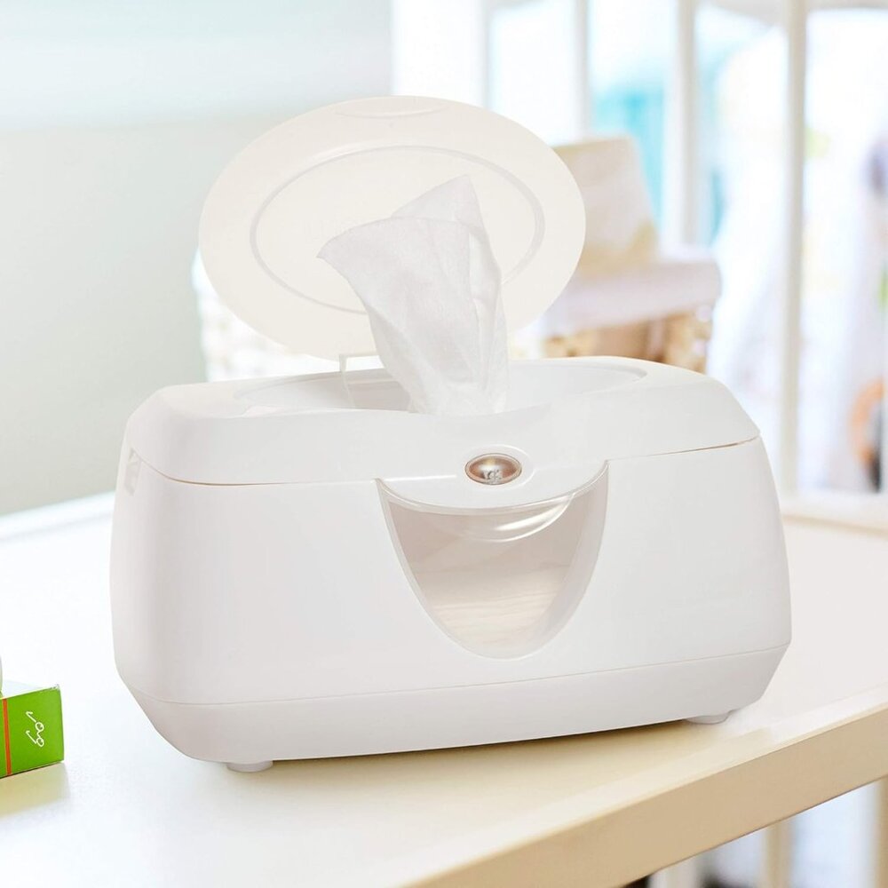 Munchkin Warm Glow Baby Wipe Warmer, White NEW SEALED *Box Damage*